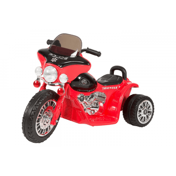 Kijana 'Wheely' Moto Électrique pour Enfants de Police Rouge 6V