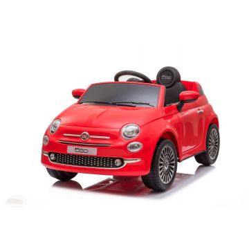 Fiat 500 Voiture Electrique Pour Enfants avec Télécommande Rouge 6V